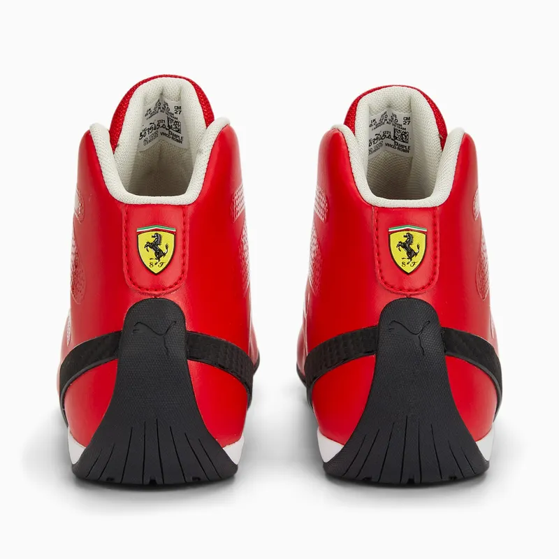 Puma Scuderia Ferrari Carbon Cat Mid rijschoenen Zwart/Rood/Wit (307545-02)