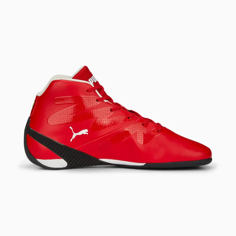 Puma Scuderia Ferrari Carbon Cat Mid rijschoenen Zwart/Rood/Wit (307545-02)