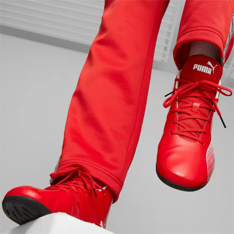 Puma Scuderia Ferrari Carbon Cat Mid rijschoenen Zwart/Rood/Wit (307545-02)