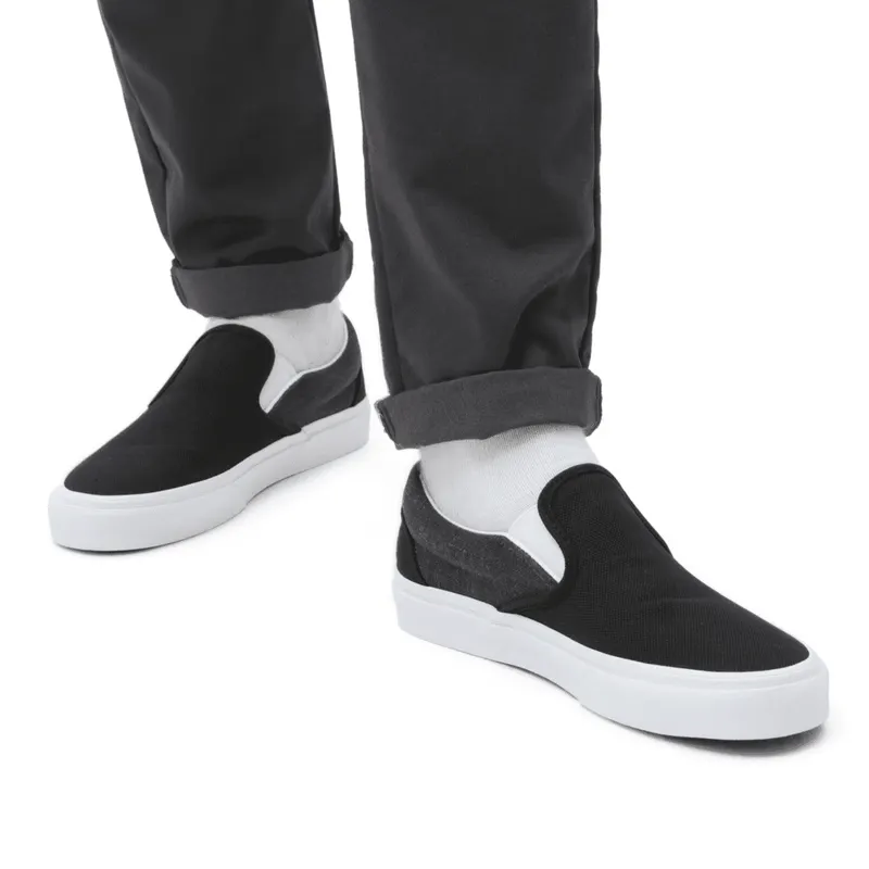 VANS Summer Linen Classic Slip-on Zwart (VN0A7Q5DBMA)