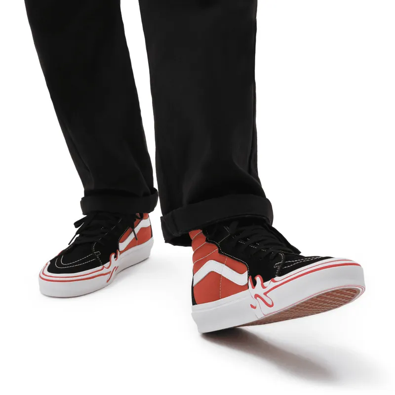 VANS Sk8-hi Flame Oranje (VN0005UJGWP)