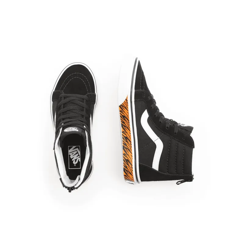 VANS Animal Sidewall Sk8-hi Zip Kinderschoenen Zwart (VN0A4UI434B)