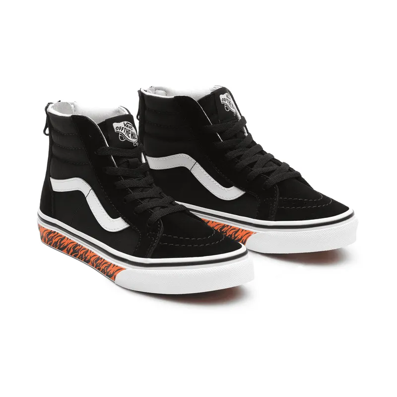 VANS Animal Sidewall Sk8-hi Zip Kinderschoenen Zwart (VN0A4UI434B)