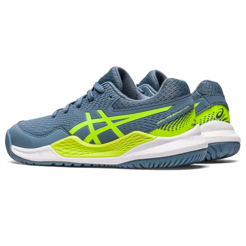 Asics Gel-resolution 9 Gs Steel Blue/Hazard Green (1044A067.400)