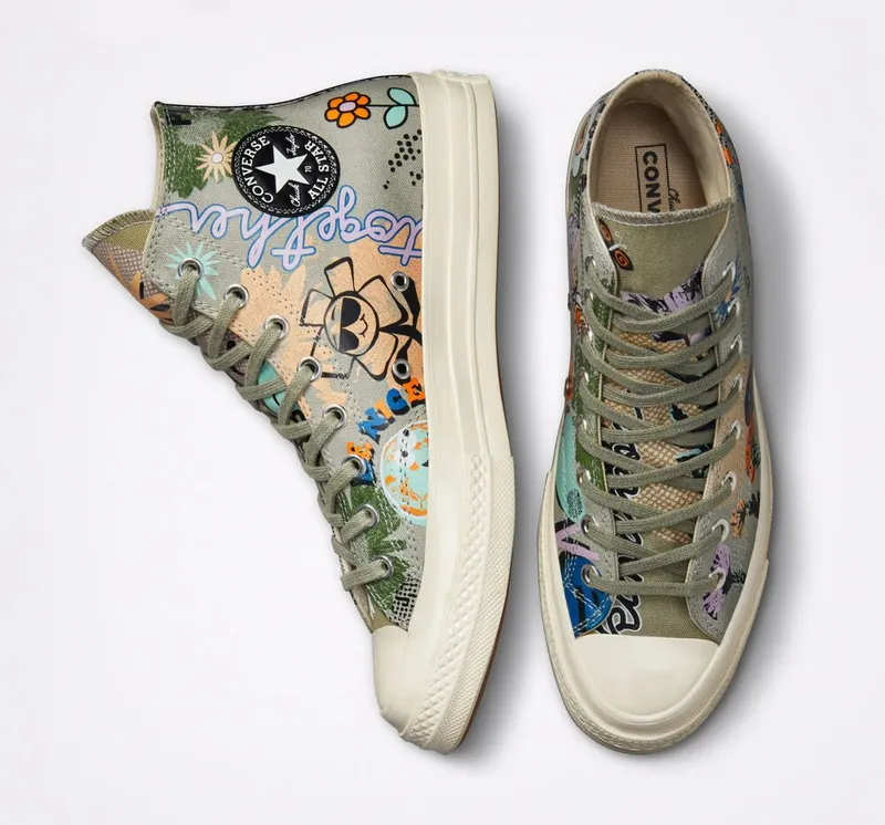 Converse Chuck 70 Floral Slate Sage/multi/egret