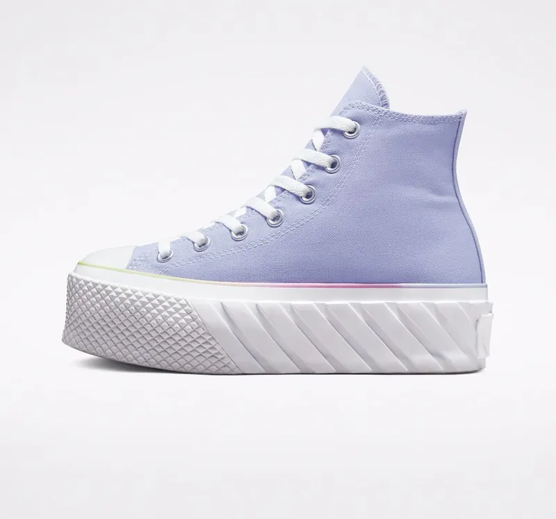 Converse Chuck Taylor All Star 2X Lift Platform Pastel Gradient Serene Sapphire/wit