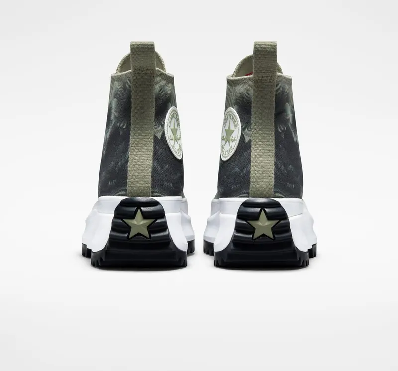 Converse Run Star Hike Platform Desert Floral Light Field Surplus/zwart