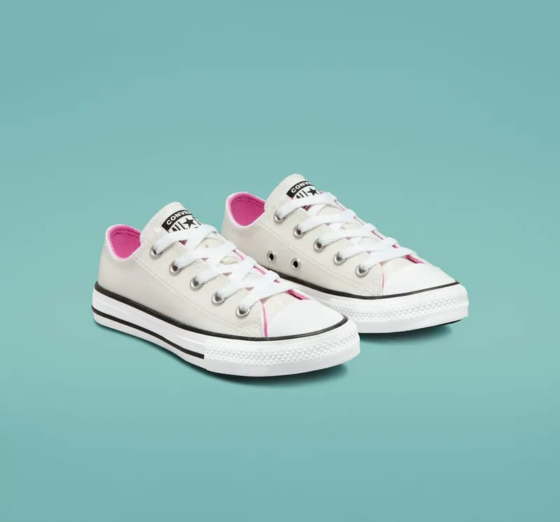 Converse Chuck Taylor All Star Glitter Zilver/roze/wit
