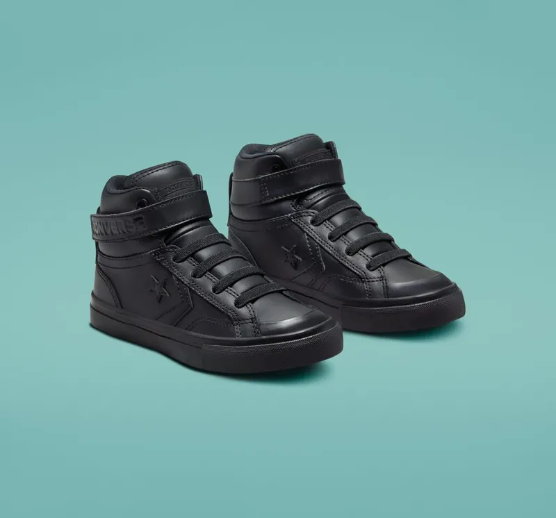 Converse Pro Blaze Strap Leather Zwart/zwart/zwart
