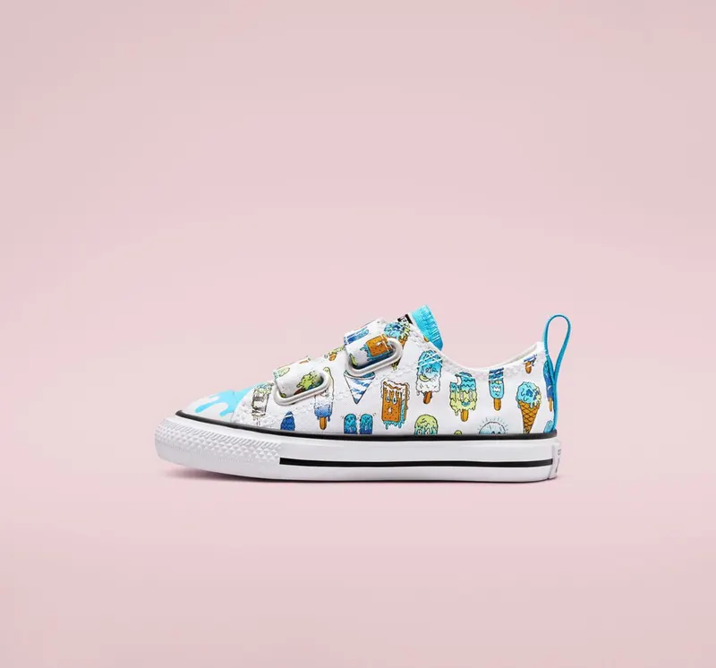 Converse Chuck Taylor All Star Easy-On Frozen Treats Wit/baltic Blue/lime Rave