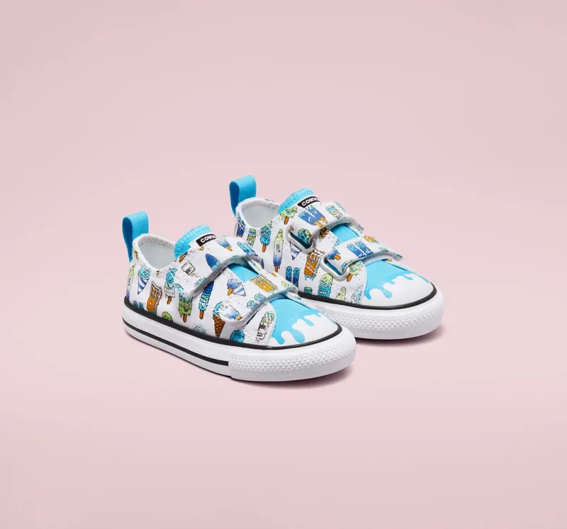 Converse Chuck Taylor All Star Easy-On Frozen Treats Wit/baltic Blue/lime Rave