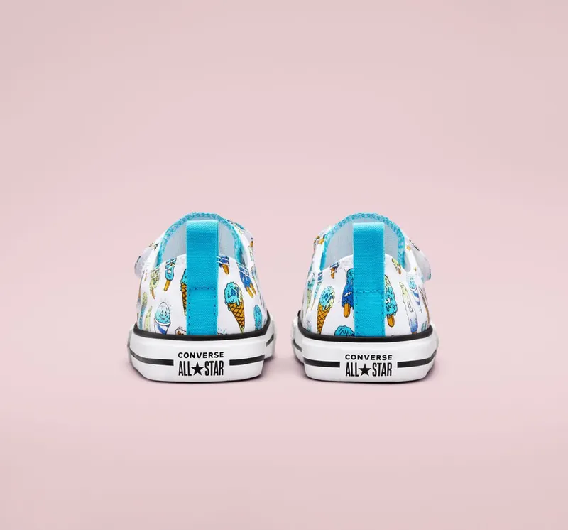 Converse Chuck Taylor All Star Easy-On Frozen Treats Wit/baltic Blue/lime Rave