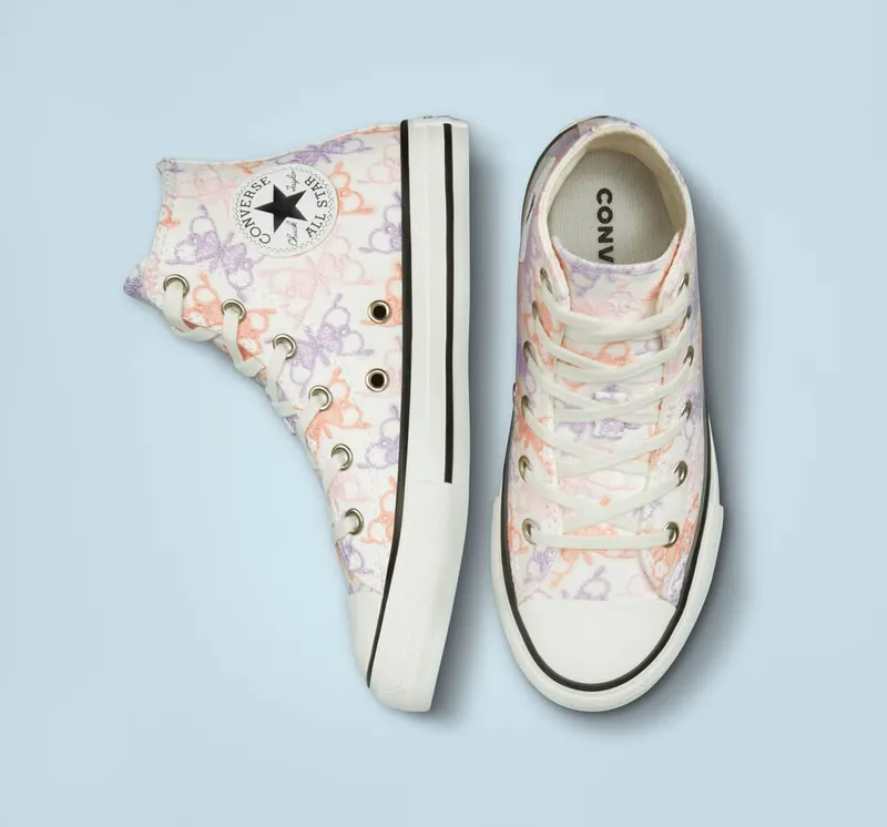 Converse Chuck Taylor All Star Butterfly Embroidery Pale Amethyst/crimson Tint