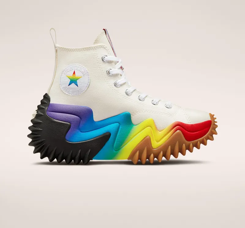 Converse Run Star Motion Platform Pride Egret/court Purple