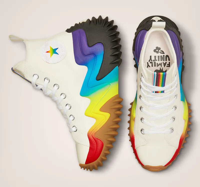Converse Run Star Motion Platform Pride Egret/court Purple