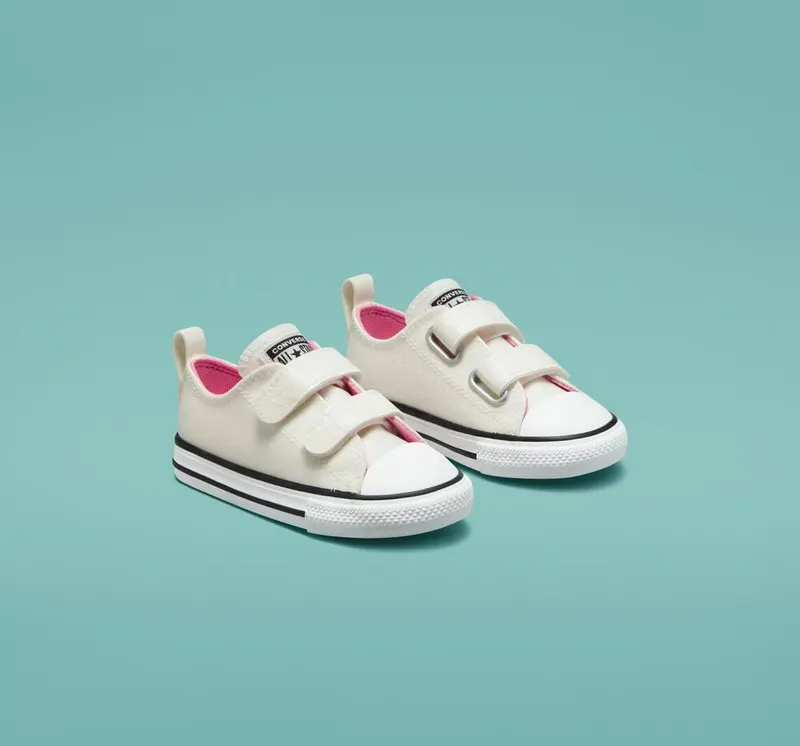 Converse Chuck Taylor All Star Rave Easy-On Glitter Zilver/roze/wit