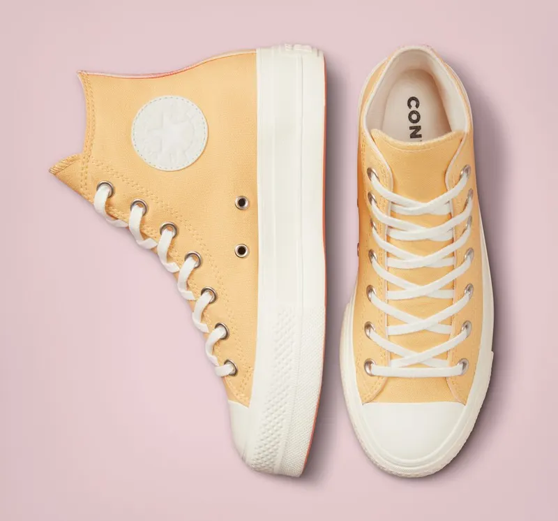 Converse Chuck Taylor All Star Lift Platform Gradient Heat Cyber Mango/egret