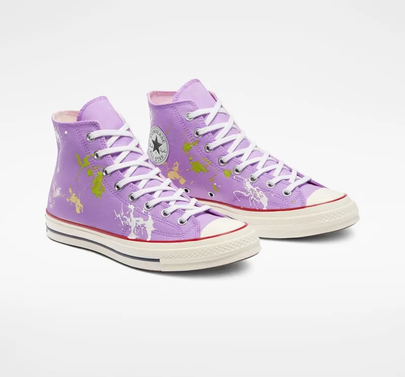 Converse Chuck 70 Pastel Splash Bright Purple Splash