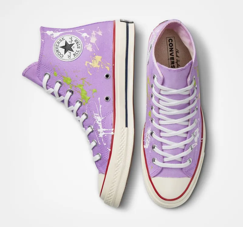 Converse Chuck 70 Pastel Splash Bright Purple Splash