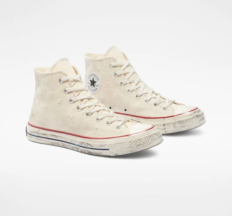 Converse Chuck 70 Brushed Canvas Parchment Well Worn
