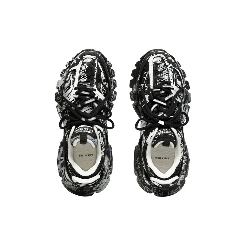 Balenciaga Track Graffiti Trainers Black (542023W3RRA1090)