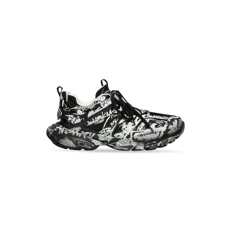 Balenciaga Track Graffiti Trainers Black (542023W3RRA1090)