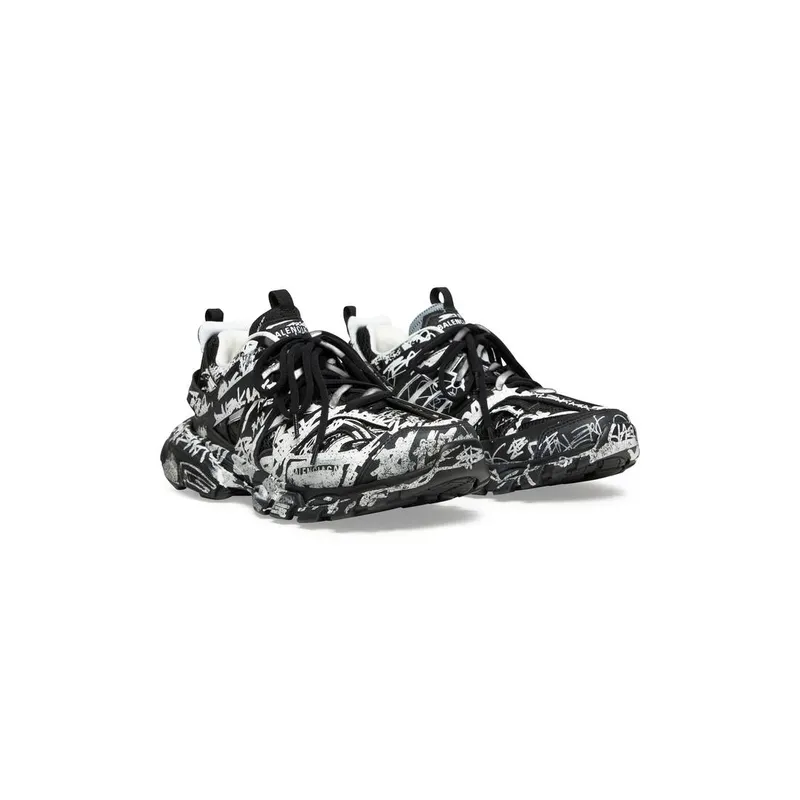 Balenciaga Track Graffiti Trainers Black (542023W3RRA1090)