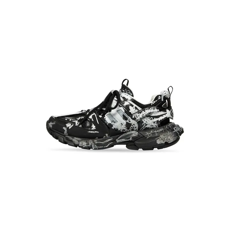 Balenciaga Track Graffiti Trainers Black (542023W3RRA1090)