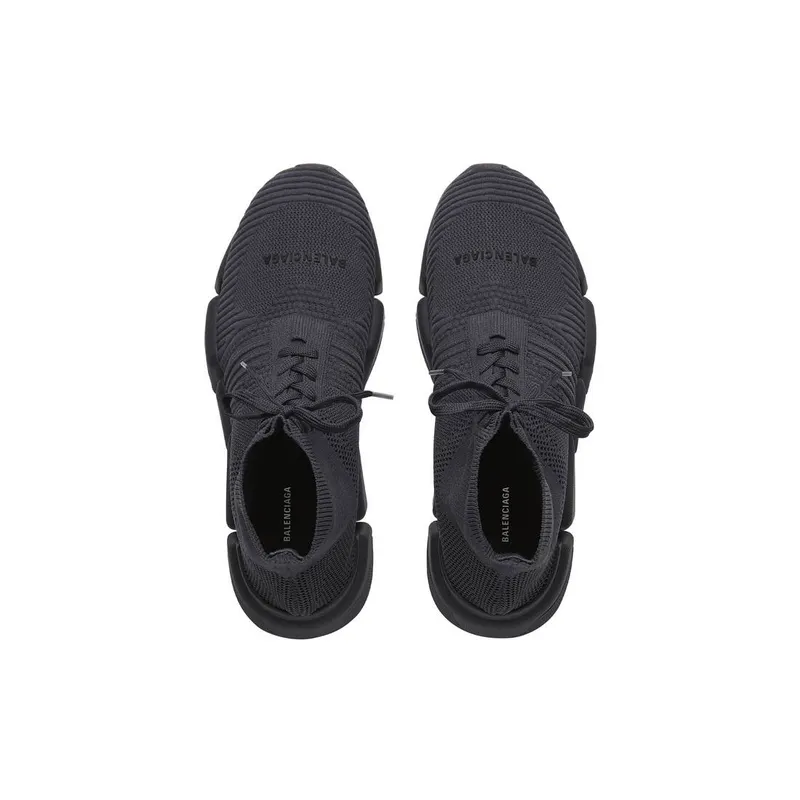 Balenciaga Speed 2.0 Lace-up Recycled Knit Trainers Anthracite (617258W2DB12390)