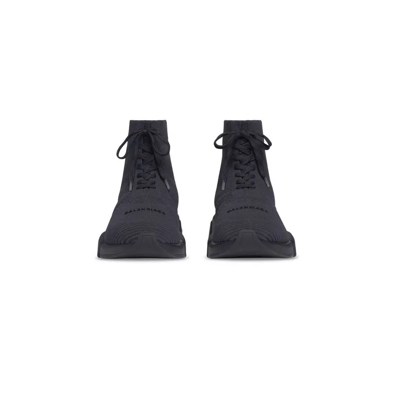 Balenciaga Speed 2.0 Lace-up Recycled Knit Trainers Anthracite (617258W2DB12390)