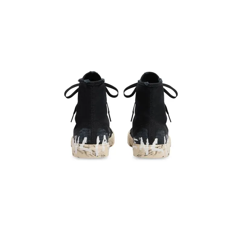 Balenciaga Paris High Top Graffiti Trainers Black (688752W3RR41099)