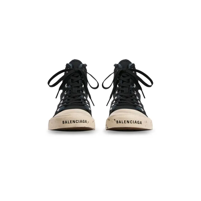 Balenciaga Paris High Top Graffiti Trainers Black (688756W3RR41099)
