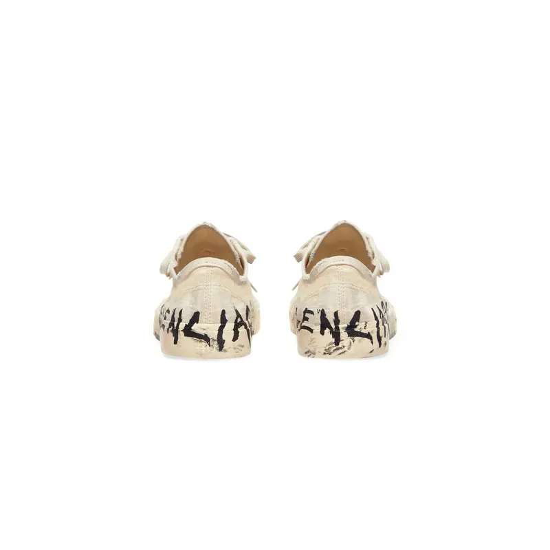 Balenciaga Paris Low Top Graffiti Trainers White (688757W3RR59010)