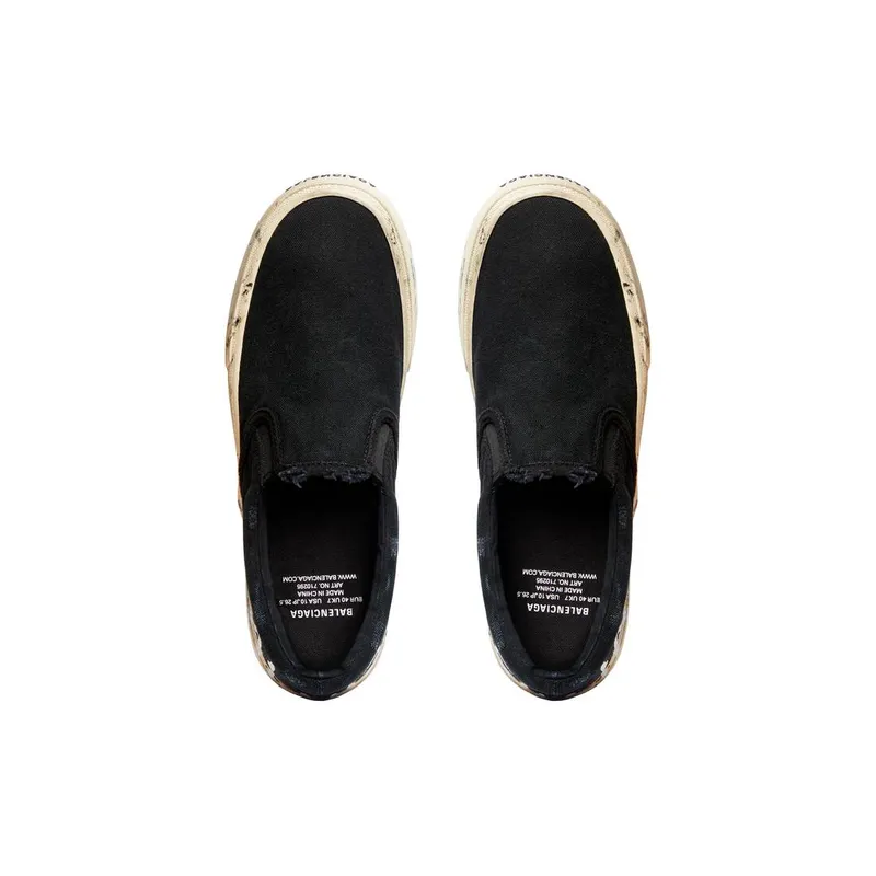 Balenciaga Paris Slip On Graffiti Trainers Black (710297W3RR51099)