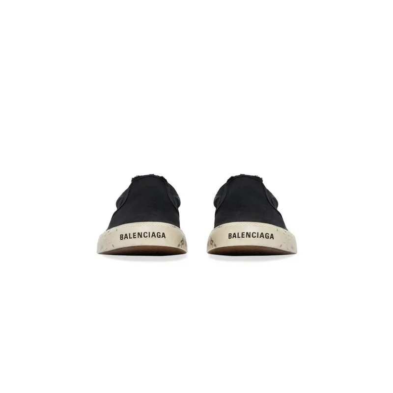 Balenciaga Paris Slip On Graffiti Trainers Black (710297W3RR51099)