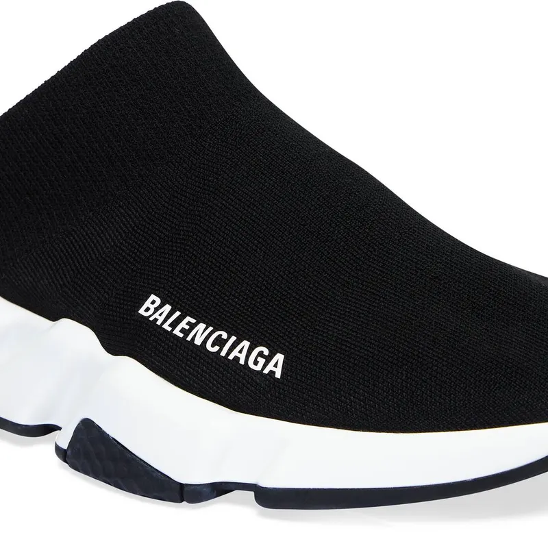 Balenciaga Speed Recycled Knit Mule Black (711474W2DB21015)
