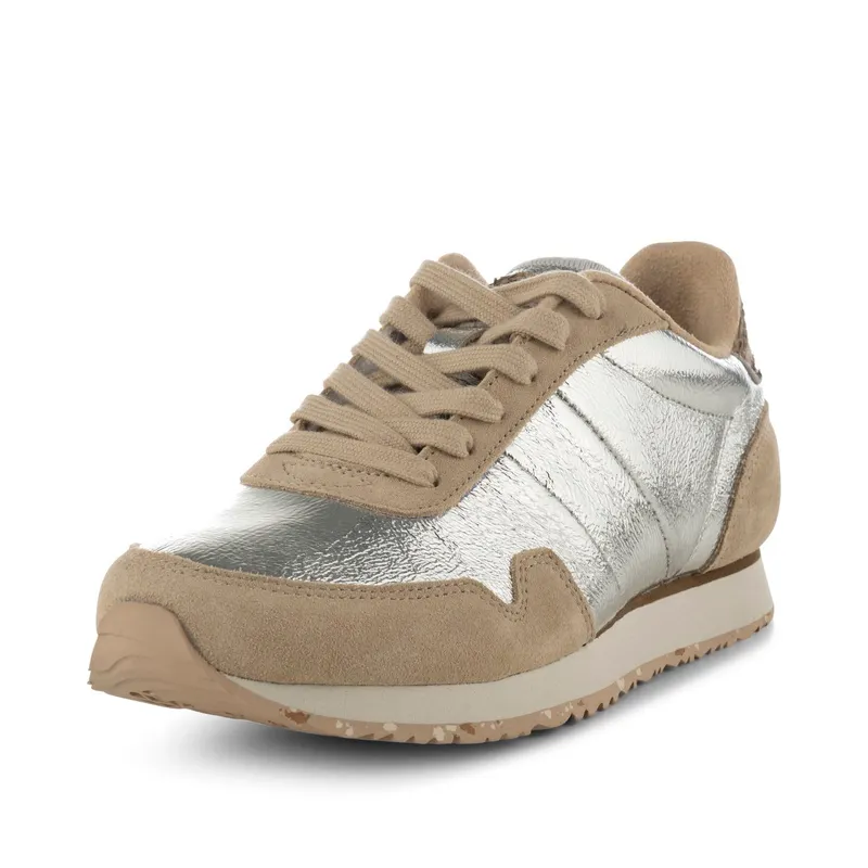 Woden Nora III Metallic Leather Silver (WL627 039)