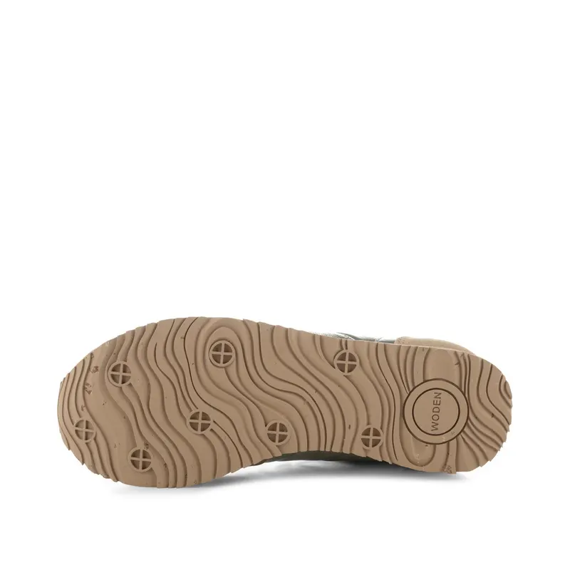 Woden Nora III Metallic Leather Silver (WL627 039)