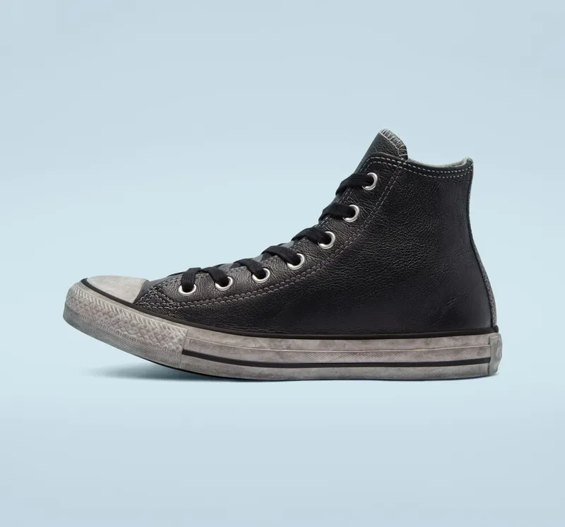 Converse Chuck Taylor All Star Vintage Leather Zwart/wit/zwart
