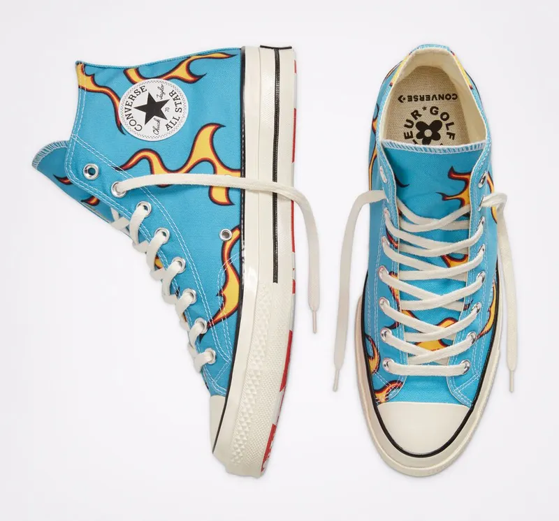 Converse Converse x GOLF le FLEUR* Flames Chuck 70 Horizon Blue/egret/zwart