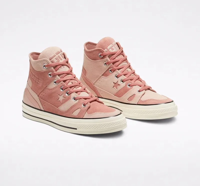 Converse Unisex Earth Tone Suede Chuck 70 E260 High Top Cameo Brown/cameo Rose/egret