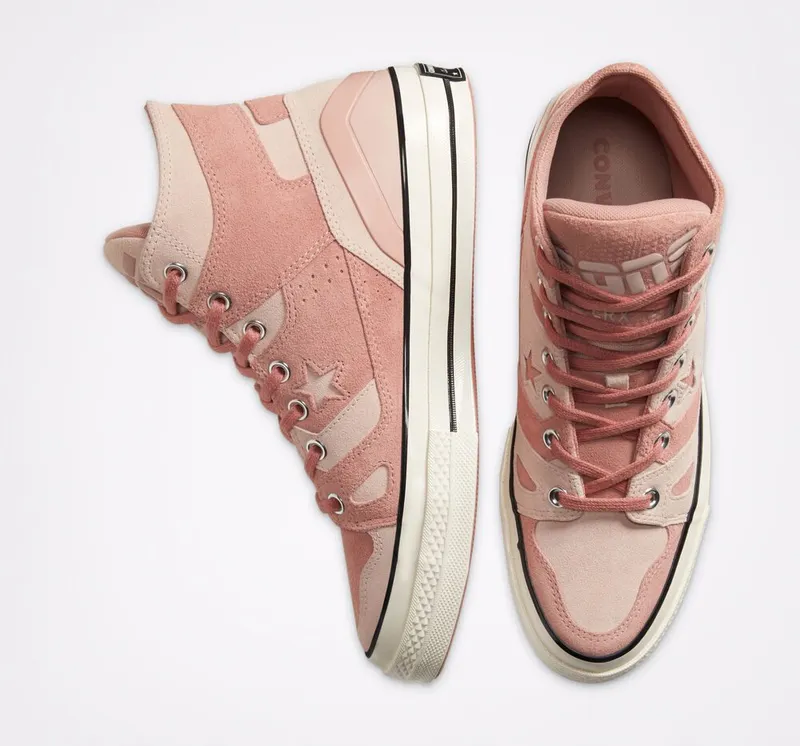Converse Unisex Earth Tone Suede Chuck 70 E260 High Top Cameo Brown/cameo Rose/egret