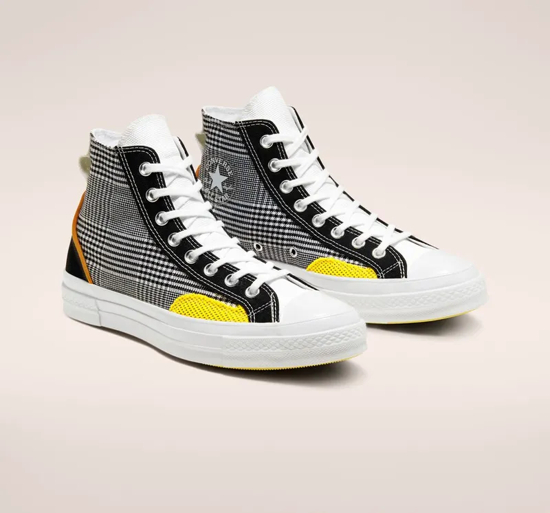 Converse Hacked Fashion Chuck 70 Zwart/wit/speed Yellow