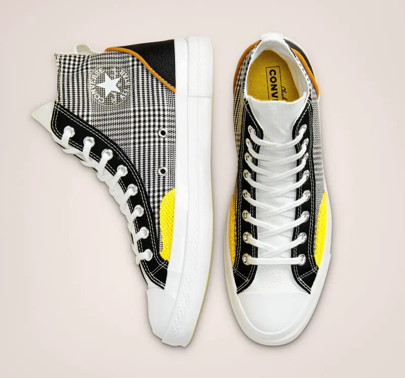 Converse Hacked Fashion Chuck 70 Zwart/wit/speed Yellow