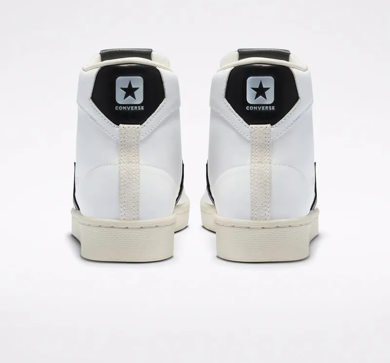 Converse Pro Leather Mid White/black/egret