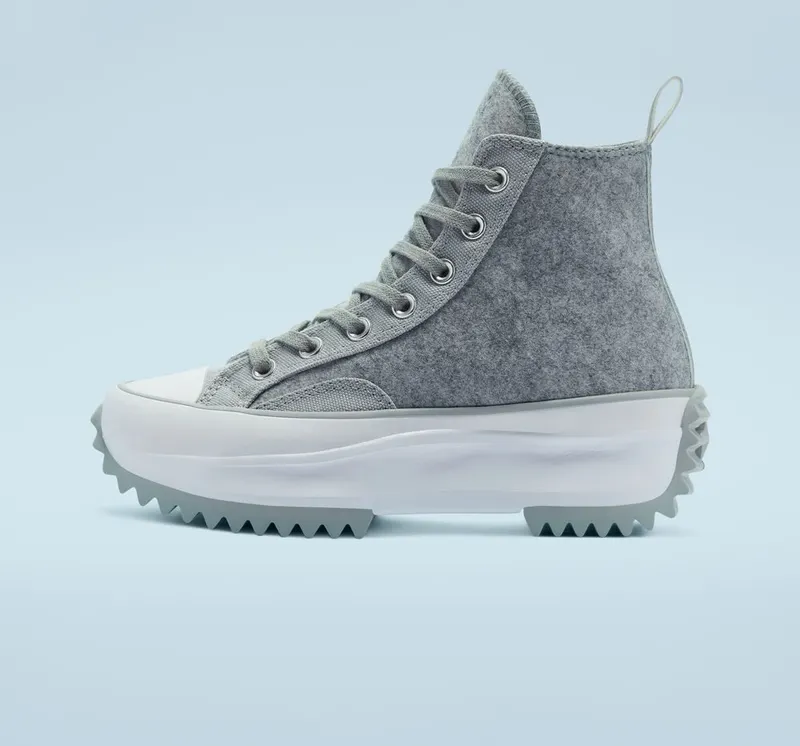 Converse Black Ice Run Star Hike Ash Stone/zilver/wit