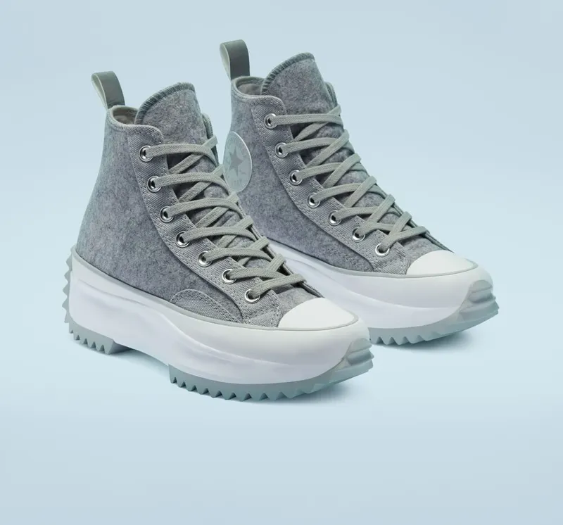 Converse Black Ice Run Star Hike Ash Stone/zilver/wit