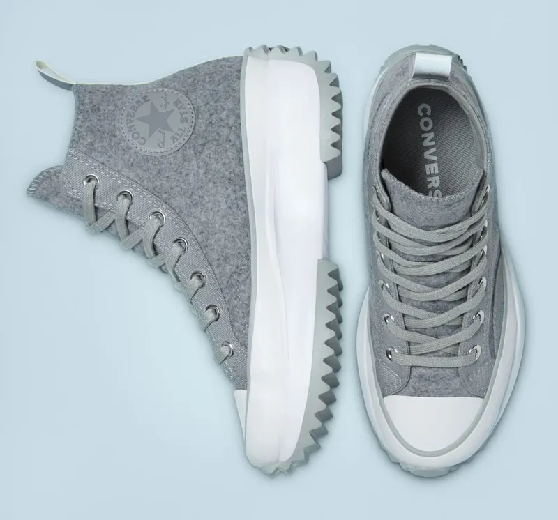 Converse Black Ice Run Star Hike Ash Stone/zilver/wit