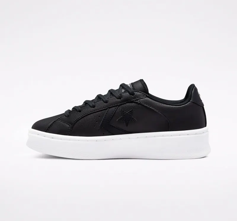 Converse Platform Pro Leather Zwart/zwart/wit