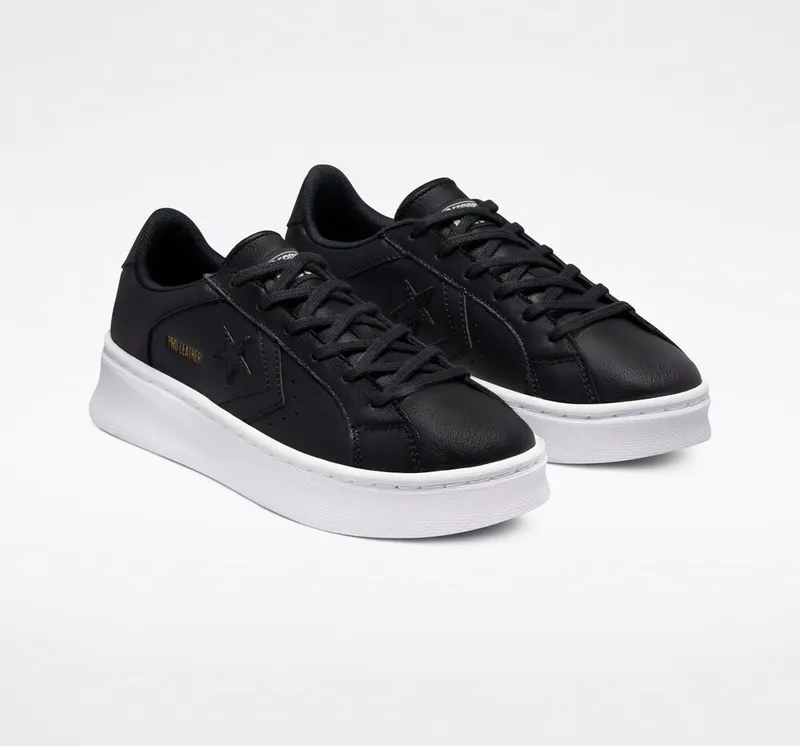 Converse Platform Pro Leather Zwart/zwart/wit